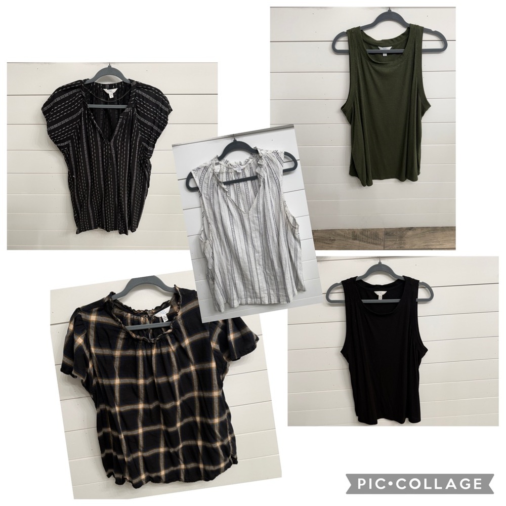 Lot of Five New Time and Tru Tops